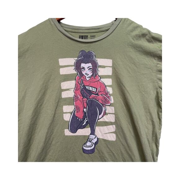 Ruby Rose RWBY X Babs Tarr Green Anime Rare Tee T Shirt Adult's XL - Picture 2 of 4